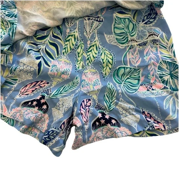 Lilly Pulitzer Faye Skort Size 0‎ Women’s Blue Peri Lapis Lanterns Skirt Shorts - Picture 3 of 4